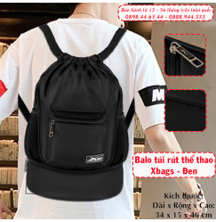 BALO DÂY RÚT THỂ THAO ĐEN XBAGS WISDOM XB 6004 - BALO RÚT ĐỰNG GIÀY, ĐỒ TẬP GYM CAO CẤP,  THIẾT KẾ TRẺ TRUNG BALO DÂY RÚT THỂ THAO ĐEN XBAGS WISDOM XB 6004 - BALO RÚT ĐỰNG GIÀY, ĐỒ TẬP GYM CAO CẤP,  THIẾT KẾ TRẺ TRUNG
