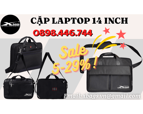 Cặp laptop 14 inch chống sốc siêu tốt tại cửa hàng balo đẹp Xbags Cặp laptop 14 inch chống sốc siêu tốt tại cửa hàng balo đẹp Xbags