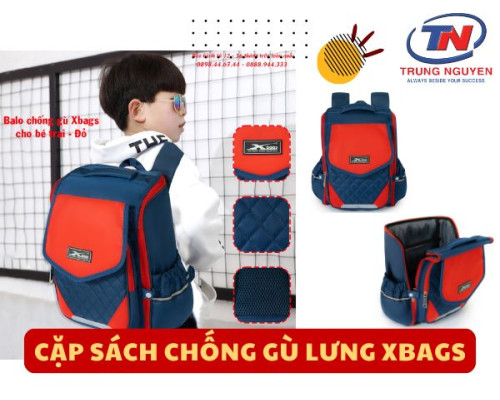 Cặp sách chống gù lưng Xbags – Thiết kế chuẩn khoa học Cặp sách chống gù lưng Xbags – Thiết kế chuẩn khoa học