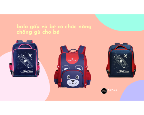 Balo gấu và bé chống gù cho học sinh.  Balo gấu và bé chống gù cho học sinh.
