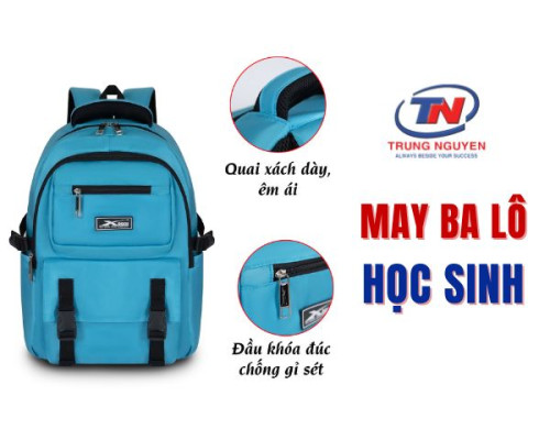 May ba lô học sinh Xbags – Bền đẹp, nhẹ vai, chuẩn từng đường kim May ba lô học sinh Xbags – Bền đẹp, nhẹ vai, chuẩn từng đường kim