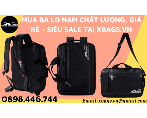 Mua ba lo nam chất lượng, giá rẻ - Siêu sale tại Xbags.vn Mua ba lo nam chất lượng, giá rẻ - Siêu sale tại Xbags.vn